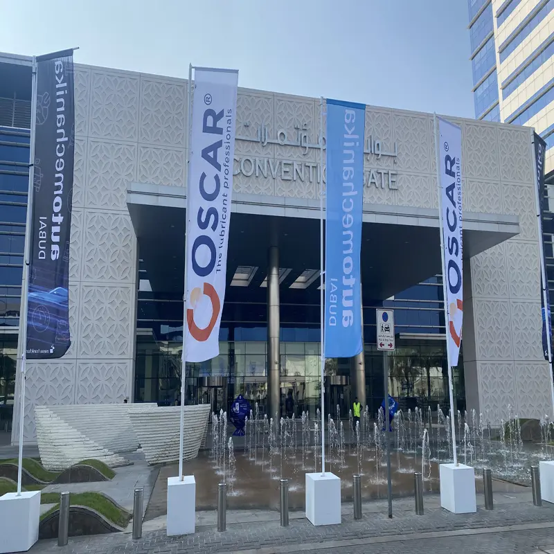 Luxfighter LED -koplamp die deelneemt aan Automachechanika Dubai 2023