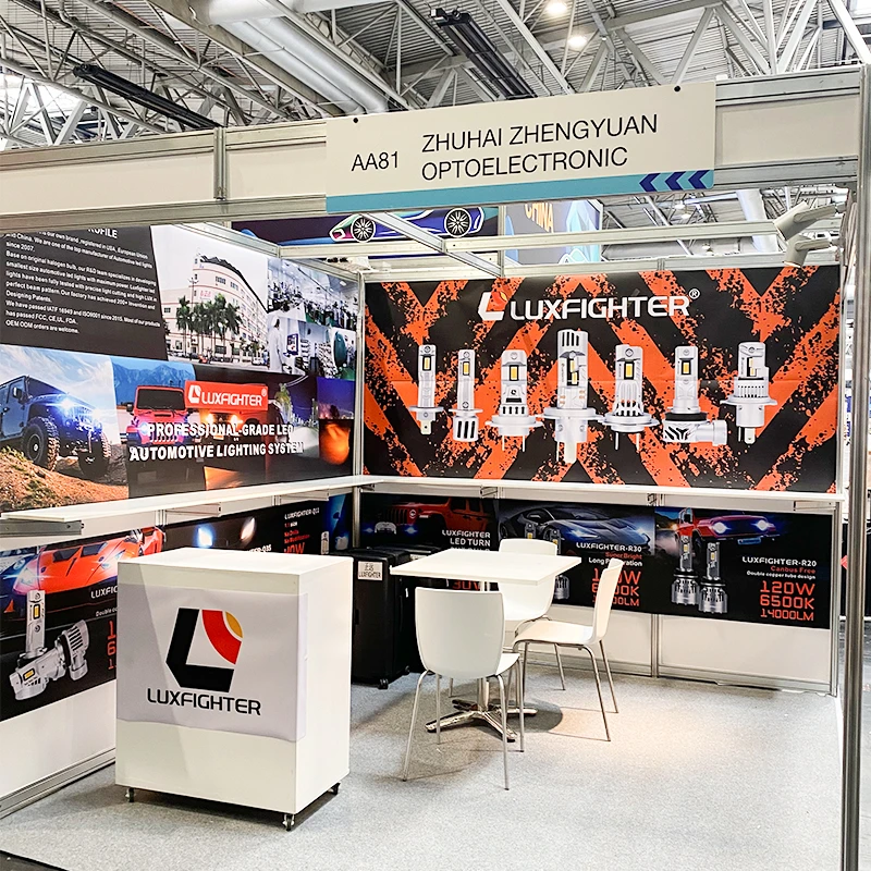 LUXFIGHTER LED-koplamp exposeert op AUTOMECHANIKA 2025 UK